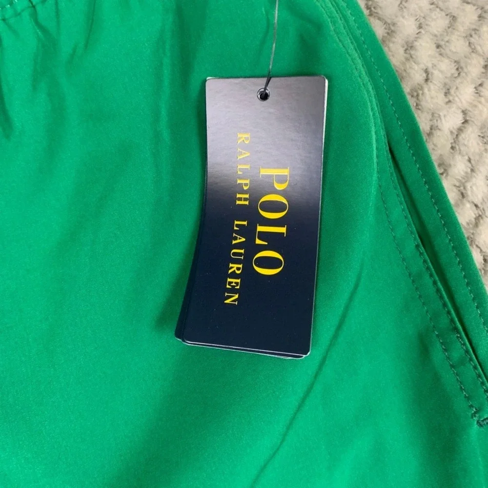 Polo Ralph Lauren Mens Green Purple Swim Trunks Shorts 2XLT 711829851028